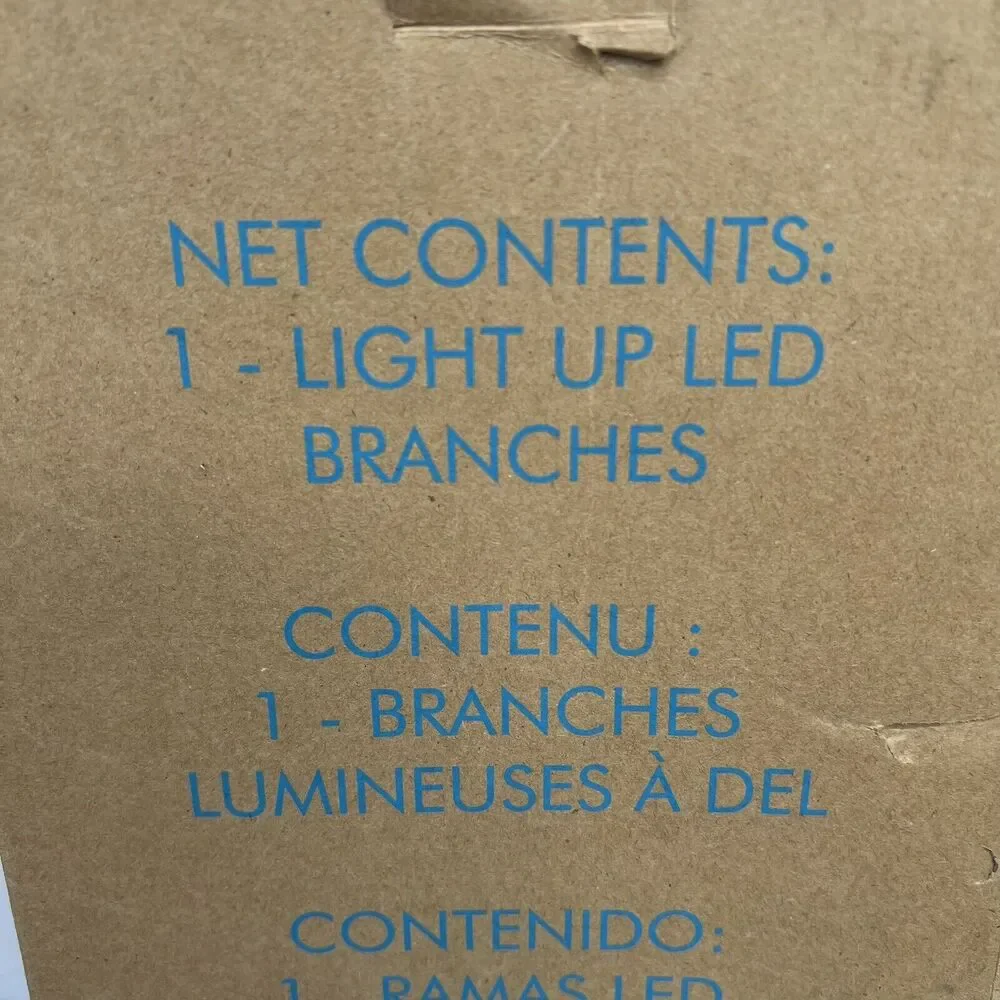 Avon Light Up LED Lighted Branches Pack Clear White Floral W/ Beads 24in NEW‎